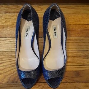 Miu Miu open toed pumps